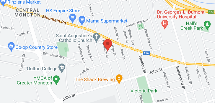 map of 311-313 Dominion ST